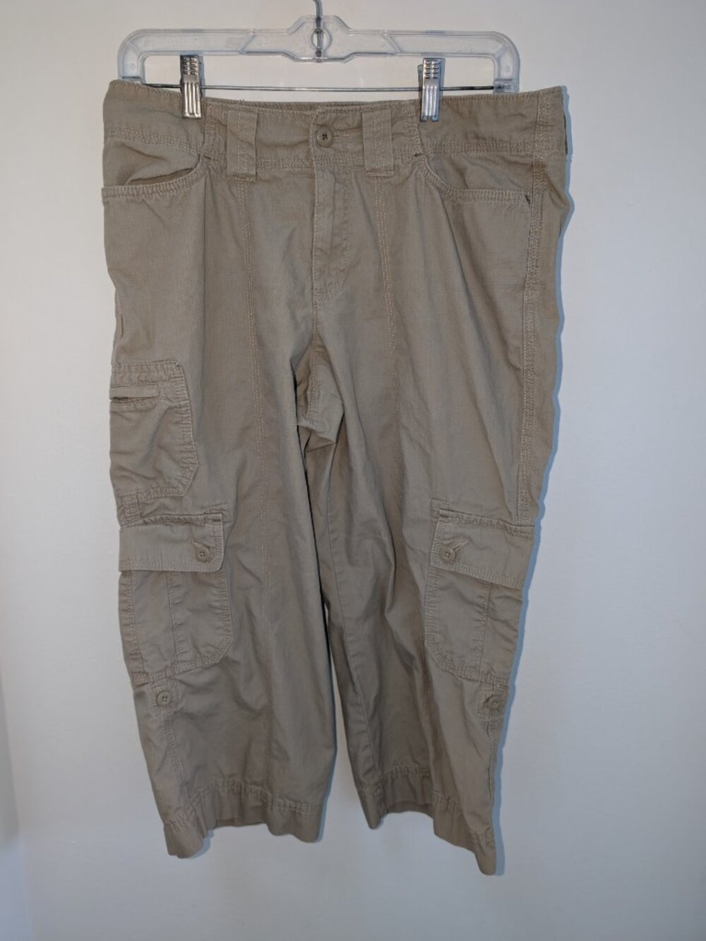 Eddie Bauer Organic Cotton Cargo Capris - Size 10